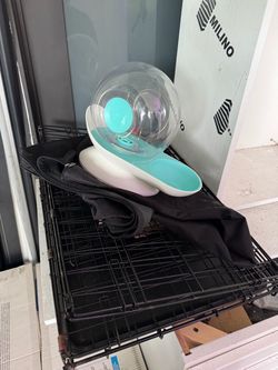 Free Folding Dog Crate with Cover & Water Dispenser