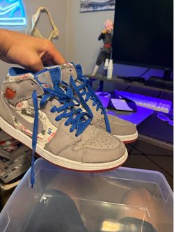 Grey Nike Air Jordan’s
