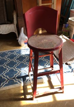 Metal antique chair