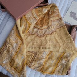 Vintage Louis Vuitton Scarf w/ Box, Dustbag, & Receipt