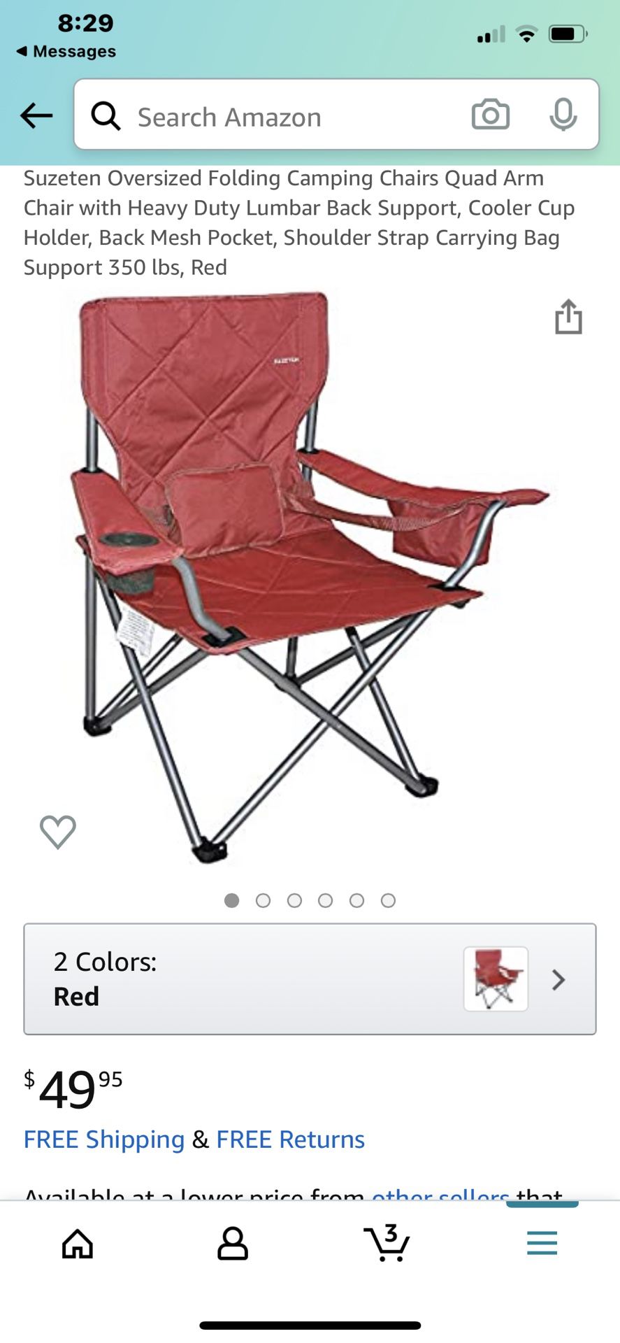 Brand New‼️ Suzeten Oversized Folding Camping Chairs