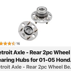 Wheel Barrings 2 Sets 