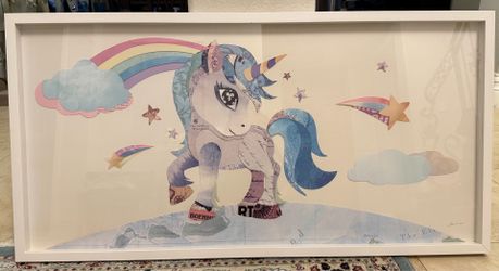 Framed girls nursery artwork. ￼
