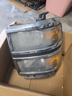 2015 Headlight, Driver Side, 2015 Silverado