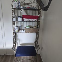 Storage Shelves With Bench