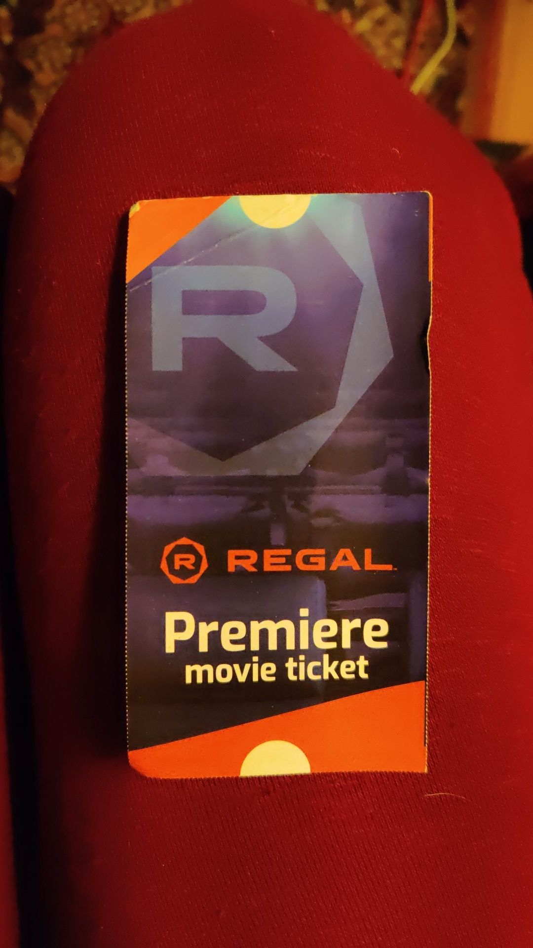 NO EXPIRATION Regal Premiere Movie Ticket