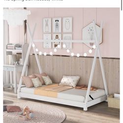 Twin House Beds Wood House Floor Bed Frame Montessori Style