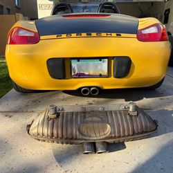 OEM Porsche Boxster S 986 Stock Muffler – 1999–2004 – Dual Tip