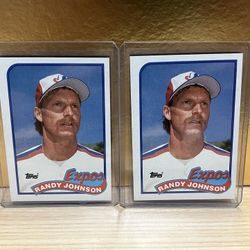 HOF Randy Johnson Rookie Baseball Card (1989 Topps) 🔥🔥 Sharp Cards!! 