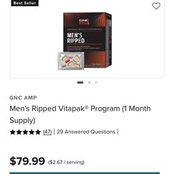 Men’s Ripped Vitapack Program AMP