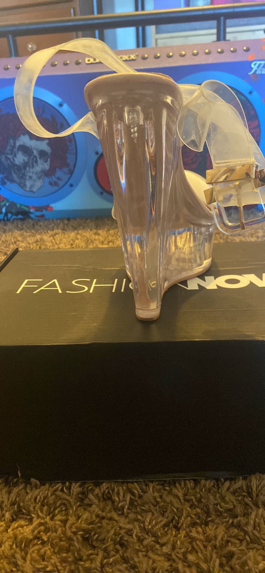 Clear Wedges Heels 6.5 Fashion Nova