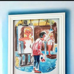 5 Vintage Framed Prints