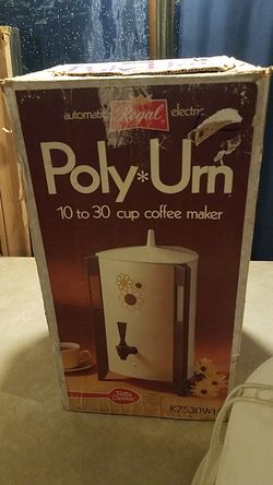 Vintage coffee maker and cake holder
