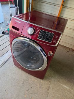 Samsung Front Load Washing Machine Red