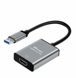 USB To HDMI Adapter For 1080P@60Hz Display With 5Gbps High Speed Transmission, Support Extend & Mirror Mode, Compatible With Window 7/10/11, Mac OS 10
