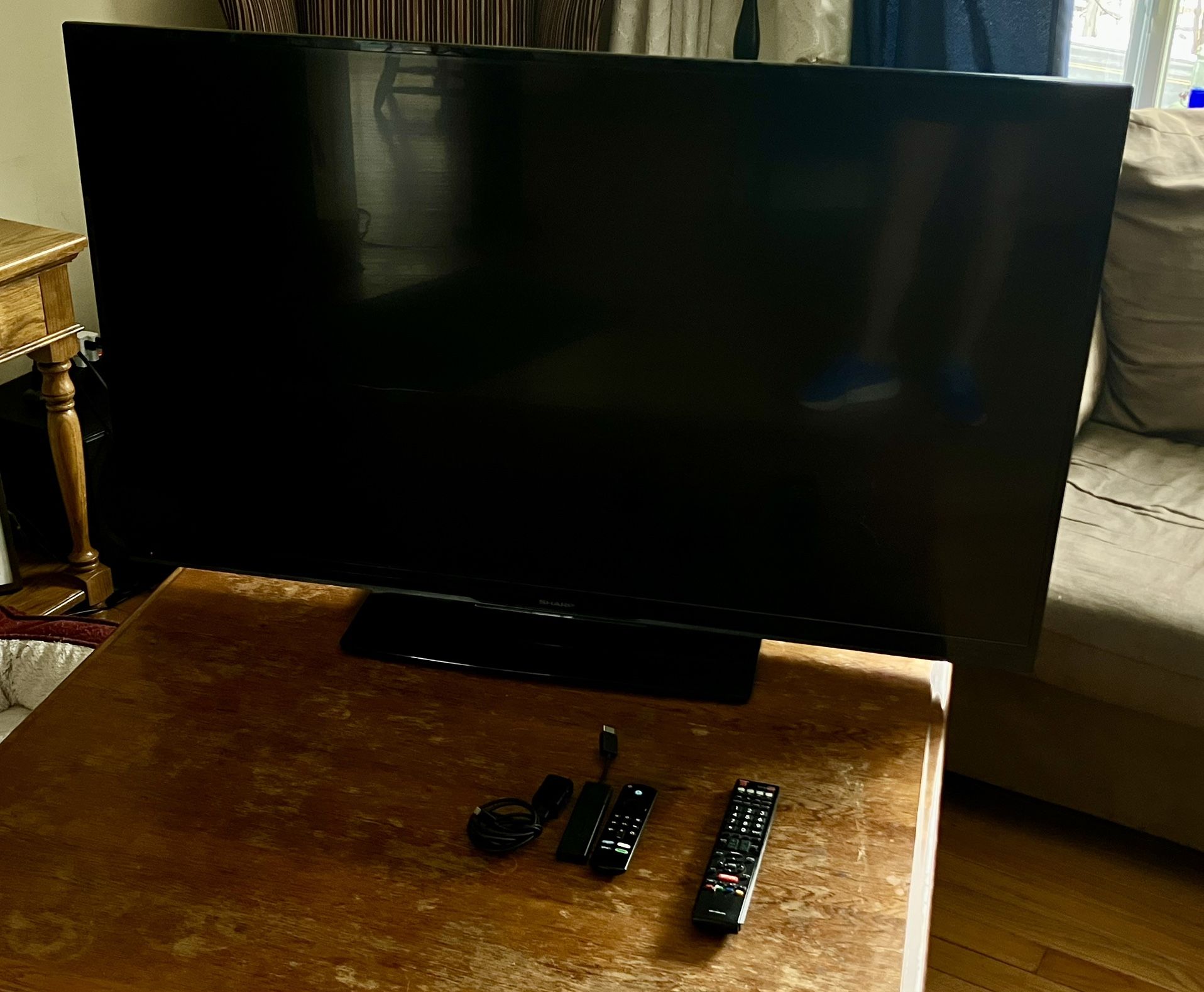 50’’ Sharp LCD TV with Amazon Fire Stick