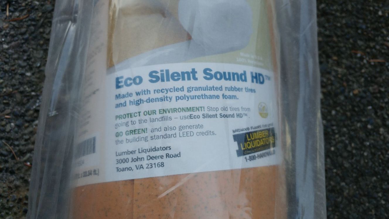 Hardwood floor underlayment - Eco silent sound