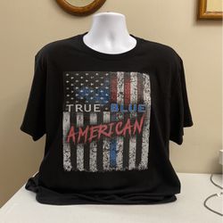 True Blue Design T-Shirt, Jerzees 50/50,  New,  Size XL, (item 250)