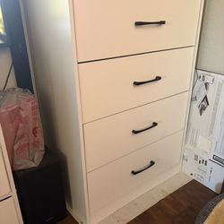 White 4 Drawer