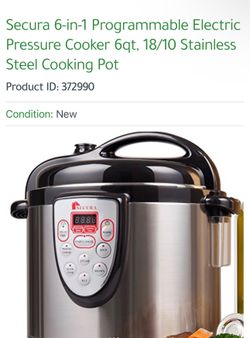 New with box secure electric pressure cooker