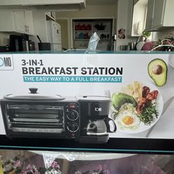 3in 1 breakfast station