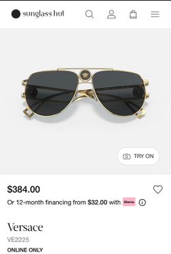 Authentic Versace Sunglasses New *Versace VE2225