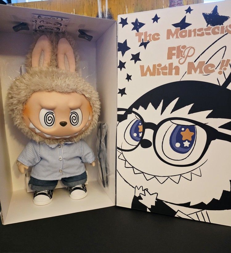 Pop Mart The Monsters - Labubu “Flip With Me” Vinyl Plush Doll - *💯% Authentic*