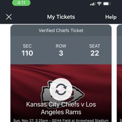 Kansas City Chiefs Vs Los Angels Rams Section 110