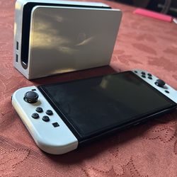 Nintendo Switch OLED 64 GB Storage Tablet Screen Video Game White Joycon Controller Pokemon case