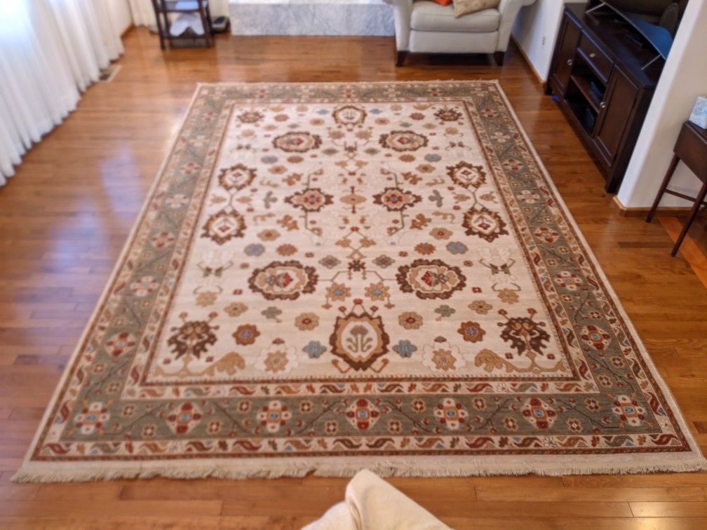 Karastan Wool Rug 8'8"x12' Ivory Oushak