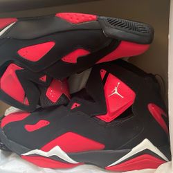 Jordan True Flight Size 12 Black/red Chrome