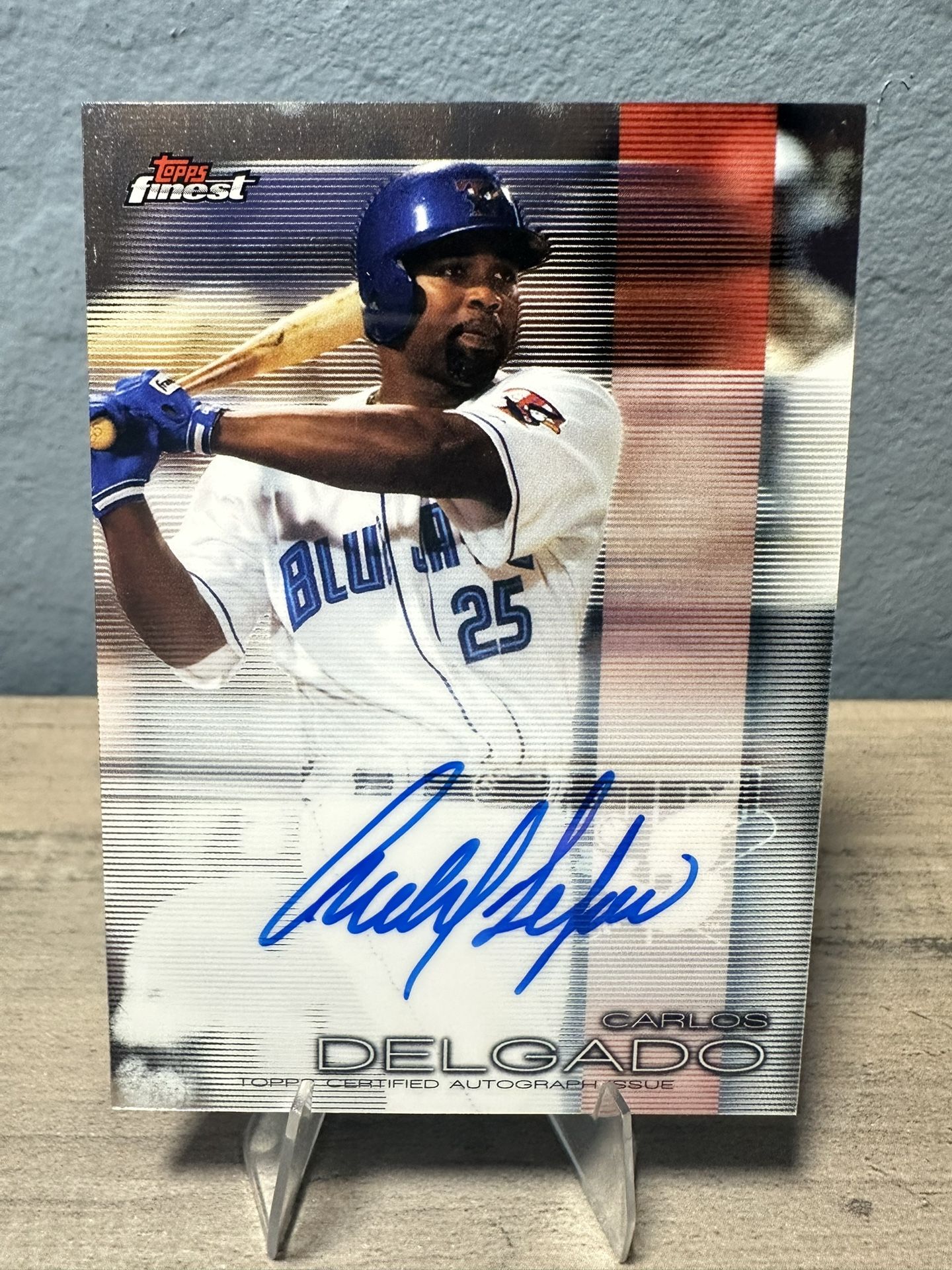2016 Topps Finest Autograph Auto #FA-CD Carlos Delgado - Toronto Blue Jays HOF