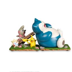 Pokemon Center Exclusive Slumbering Snorlax Bookends Brand New Sealed