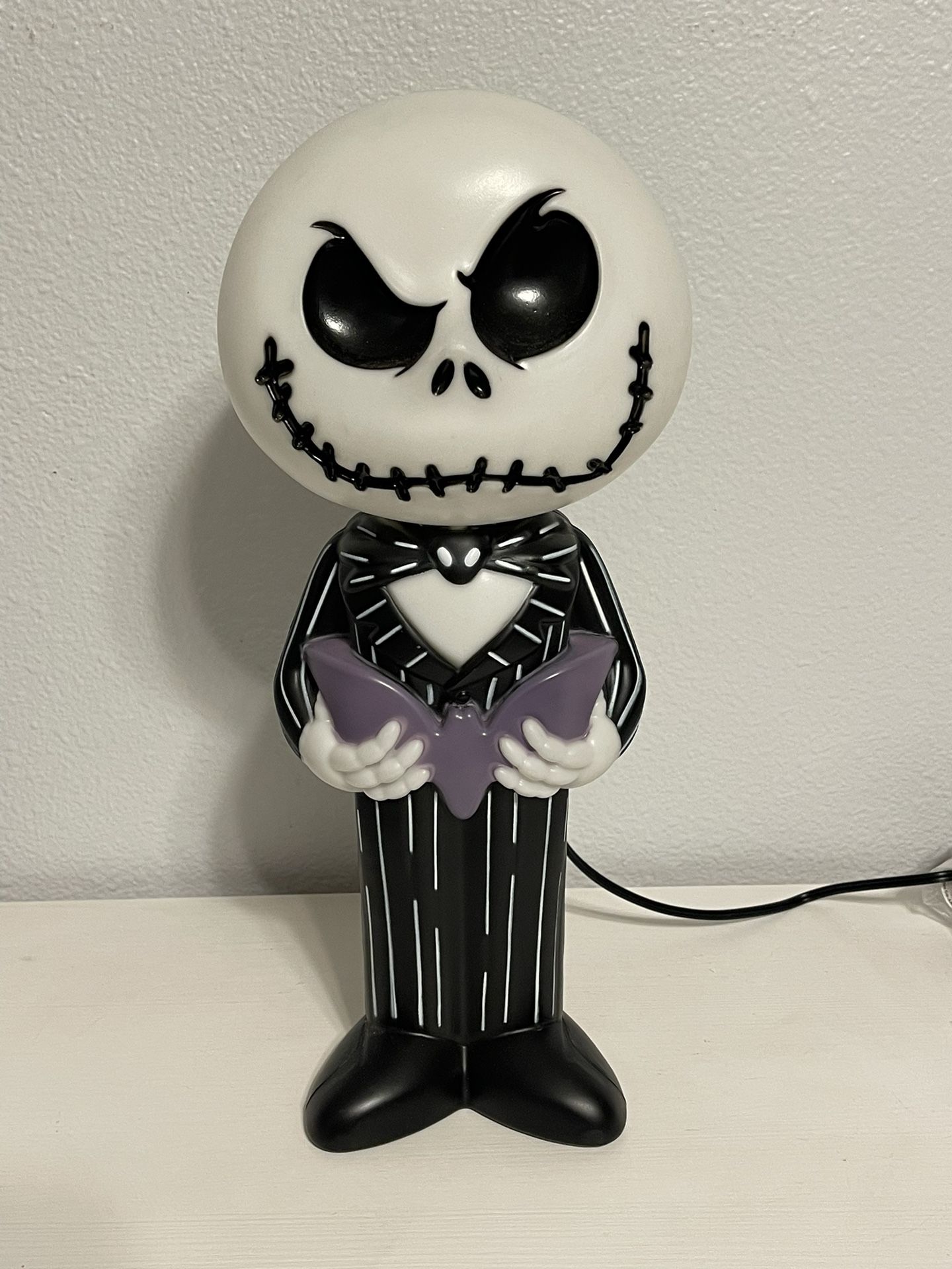 DISNEY JACK SKELLINGTON NIGHTMARE BEFORE XMAS PUMPKIN LIGHT BLOW MOLD