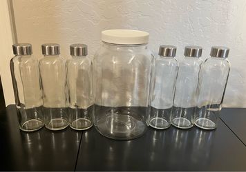 Gallon Glass Bottle and 18 oz bottles