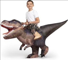 Kids Inflatable T-Rex Ride-On Dinosaur Costume