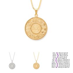 Luca And Danny Zodiac Necklace  18k