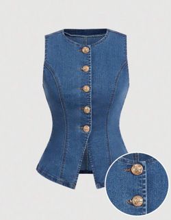 Lightweight denim top