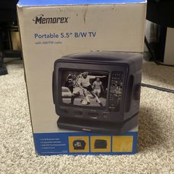 Memorex - 5.5 Inch Black & White Television