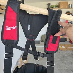 🔥$80 NO NEGOTIABLE🔥 Milwaukee General Contractor Work Waist Tool Belt with Suspension Rig