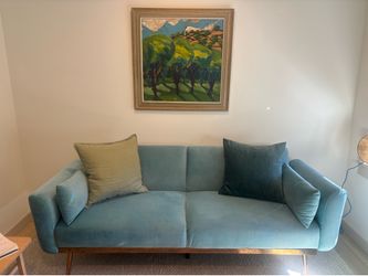 Tiffany blue MCM sofa bed