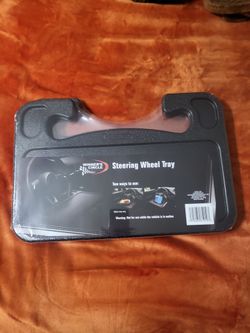 Steering wheel tray