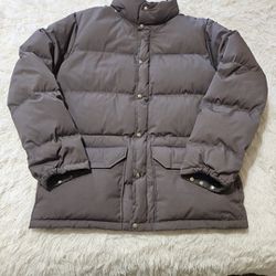 North Face Sierra Gray Puffer Mens Large Down Jacket 