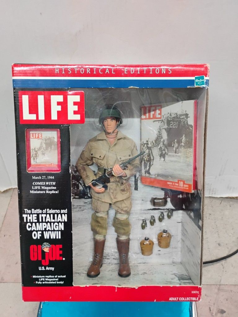 Hasbro G.I. Joe Historical Editions The Battle of Salerno and The Italian Campaign of WWII 12-inch action figure.