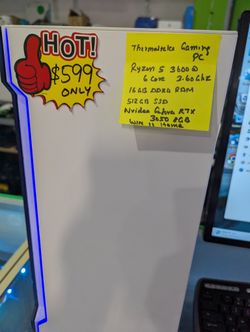 Gaming PC Ryzen 5 16GB Ram 512GB SSD Nvidia RTX 3050 8GB Graphics Win 11 