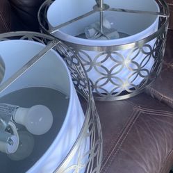 3 Silver Ceilings Fixtures 