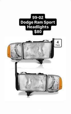 99-02 Dodge Ram Sport Headlights $80