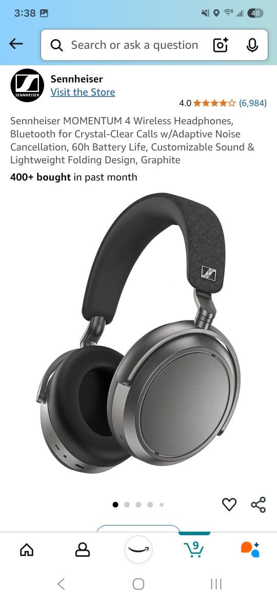 Momentum 4 Top High Quality Extra Loud Noice Cancelling Head Phone Better Than Beats Sony Or Bose Head Phones Look Them Up Good Deal.🔥$160 O.B.O🔥