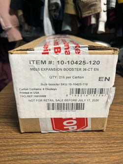 Pokemon Case Mega Evolution Pitch Black Booster Box (x6)