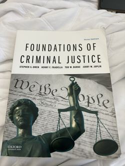 Foundations Of Criminal Justice Third Edition